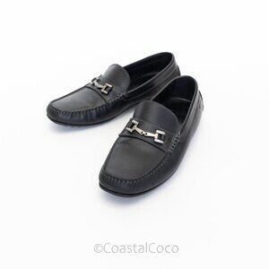 ECCO Men's Black Leather Loafer US 11/EU 45 Moccasin Classic Office Dress Shoes